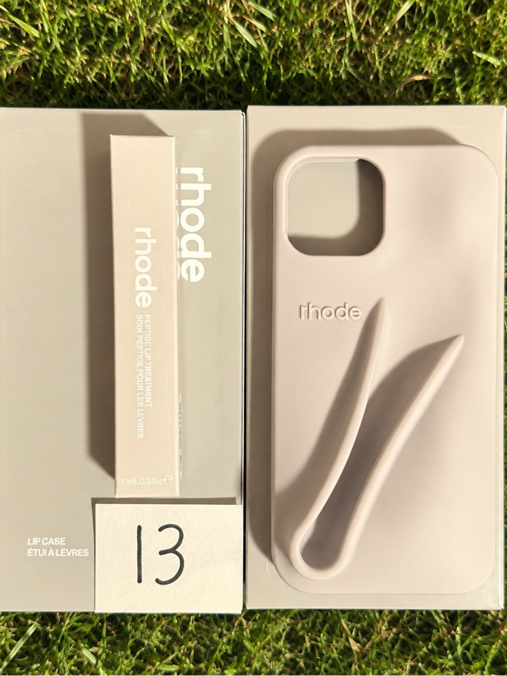 RHODE GREY Silicone iPhone Case with Sculpted Ridge Detail